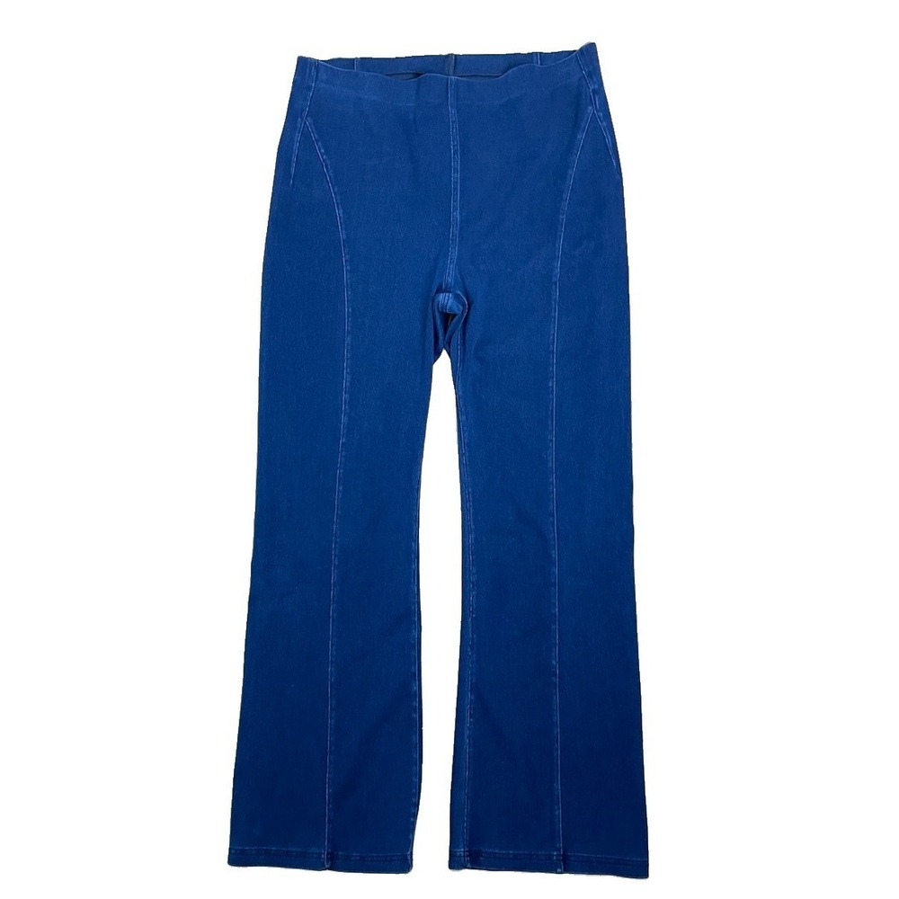 Halara High Waisted Stretch Denim Flare Ankle Jeans Pull On ‎ Large